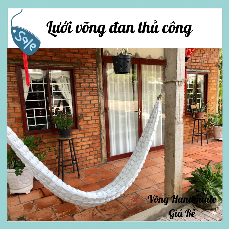 Lưới Võng Sợi Tơ Treo Khung Dài 2M2 x 2M (Không Bao Gồm Khung)