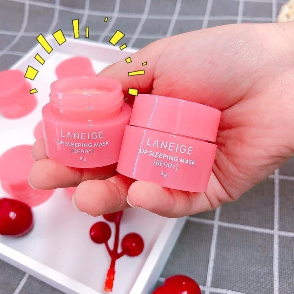 Mặt nạ ngủ môi dưỡng môi ủ môi Laneige Lip Sleeping Mask Berry mini 3g Aumia - Ceria Cosmetics