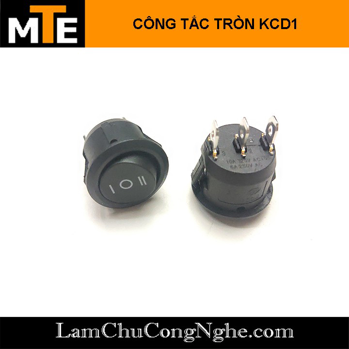 Công Tắc Bập Bênh Tròn 3 vị trí KCD1