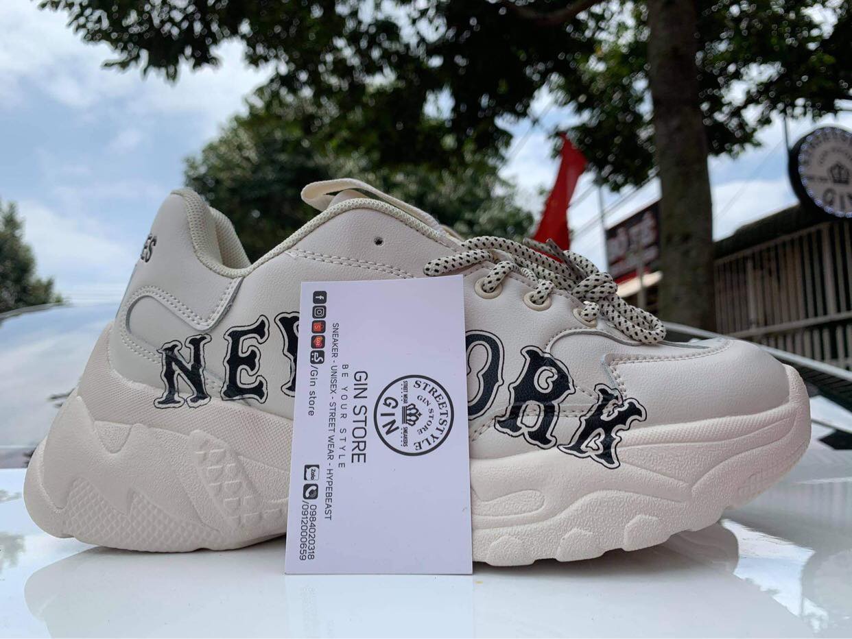 Giày sneaker thể thao đế độn MLB boston nam nữ - gin store