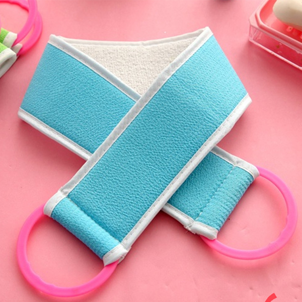 Super clean back scrubber bathroom scrub towel handle back scrubber shower belt super clean body scrubber