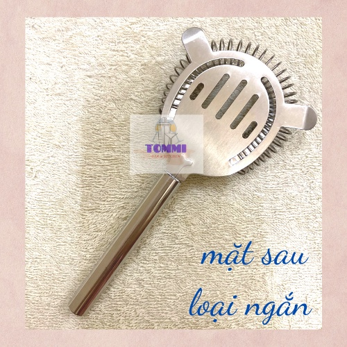 Dụng cụ chặn đá inox. Rây lược đá inox. Strainer inox pha chế - Dụng cụ pha chế