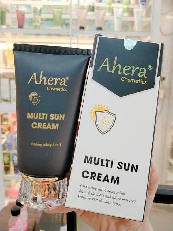 Multi sun cream ahera - kem chống nắng ahera cosmetic