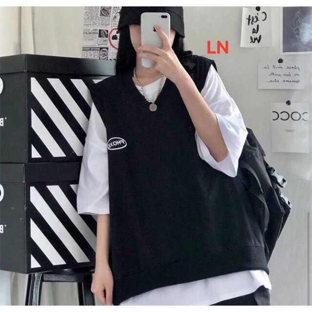 SÉT GILE 2 ÁO ĐEN,TRẮNG STYLE HÀN QUỐC