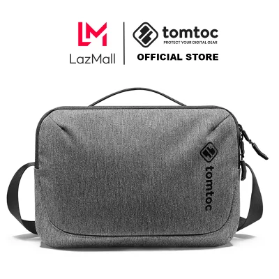 TÚI ĐEO ĐA NĂNG TOMTOC (USA) CROSSBODY FOR TECH ACCESSORIES AND IPAD 10.5/PRO 11INCH/TABLET/NOTEBOOK GRAY H02-A01