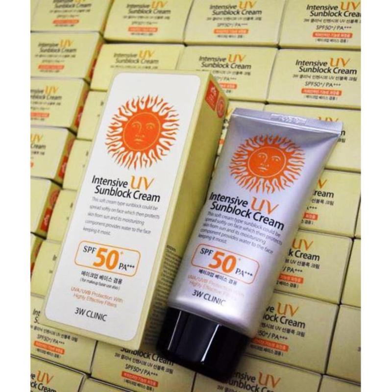 Kem chống nắng 3W CLINIC Intensive UV Sunblock Cream SPF 50 + Pa+++ 70 ml