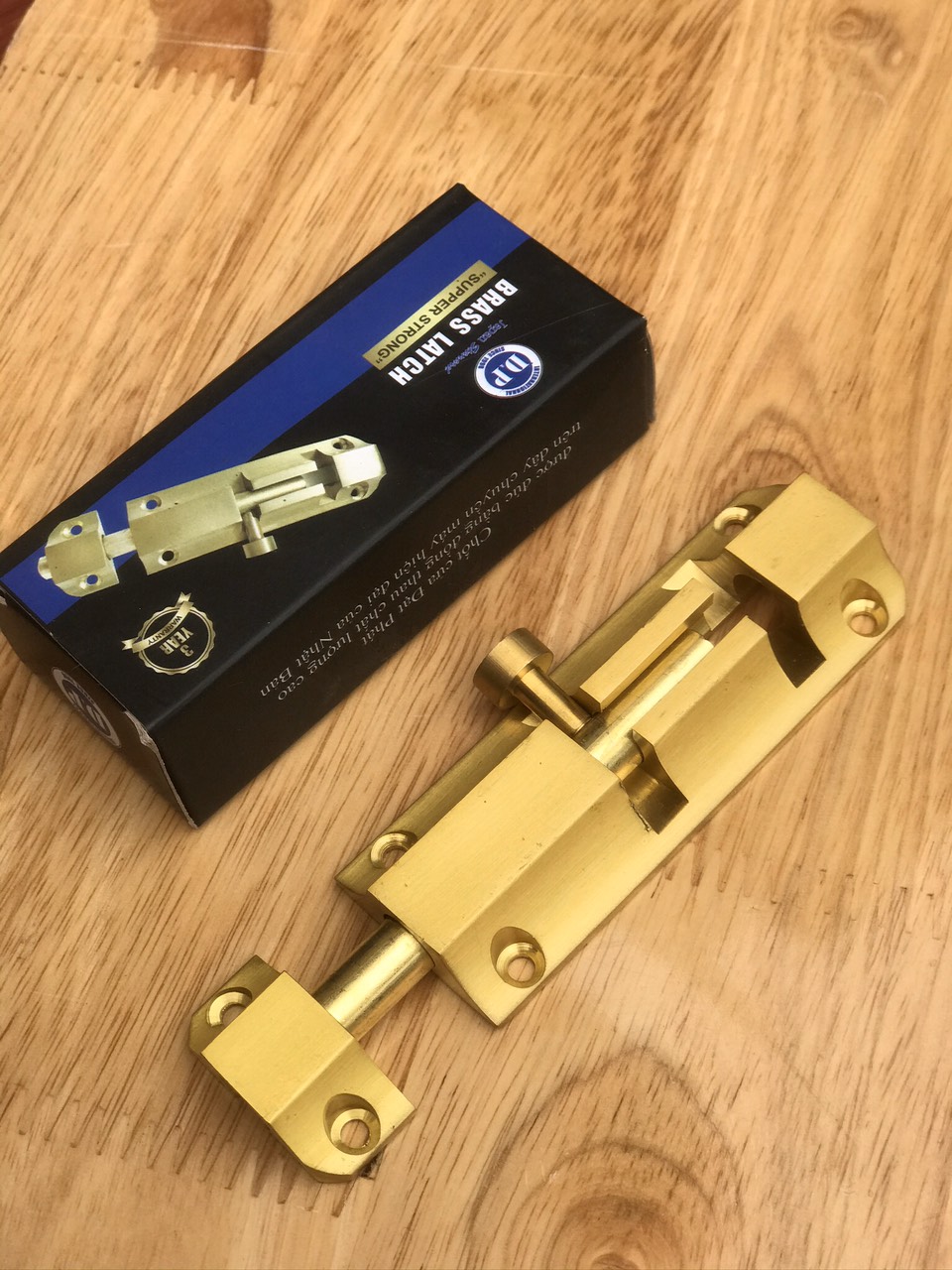 Chốt cửa bằng đồng đúc 10cm, chốt cổng bằng đồng, chốt thang 10 tấc bằng đồng