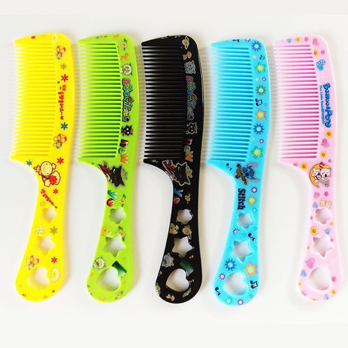Combo 2 Lược nhựa chải tóc nhiều màu, lược chải đầu nhiều màu đẹp