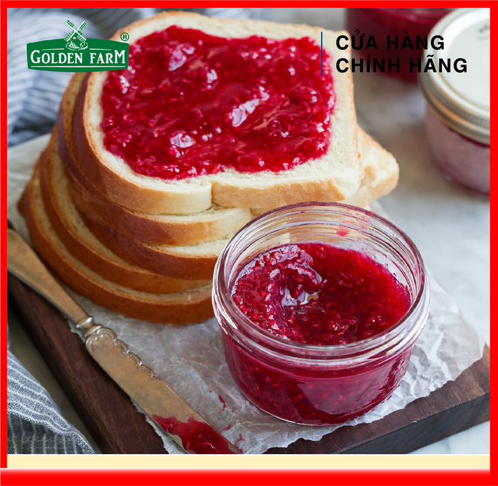 [HOÀN TIỀN MAX 10%][ HÀNG CÔNG TY ] Mứt Phúc Bồn Tử Cao Cấp Golden Farm - Raspberry Jam