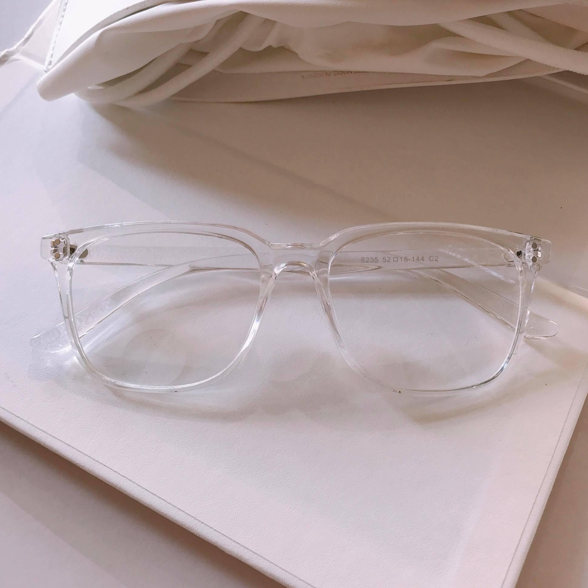 Kính gọng Mắt vuông Unisex Trong suốt
