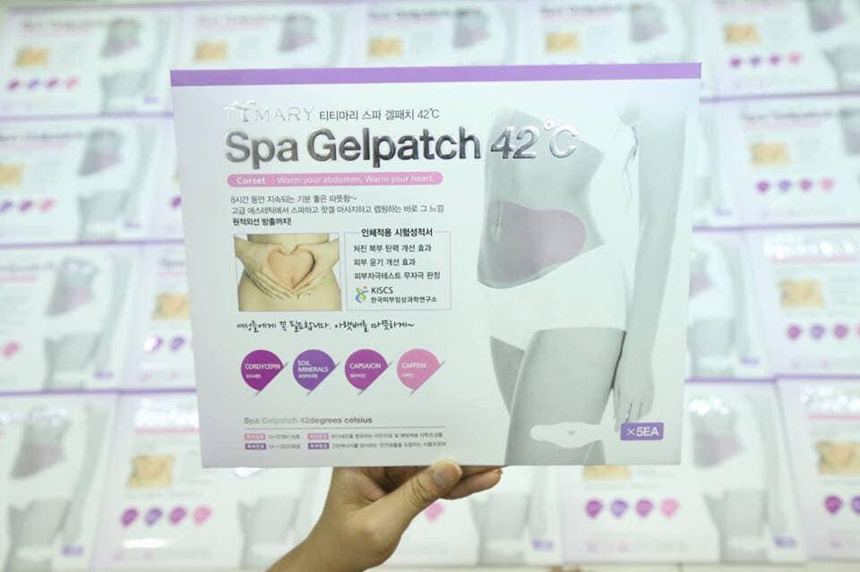 [Set 5 miếng] Miếng Dán Tan Mỡ Bụng Ttmary Spa Gel Patch 42°C