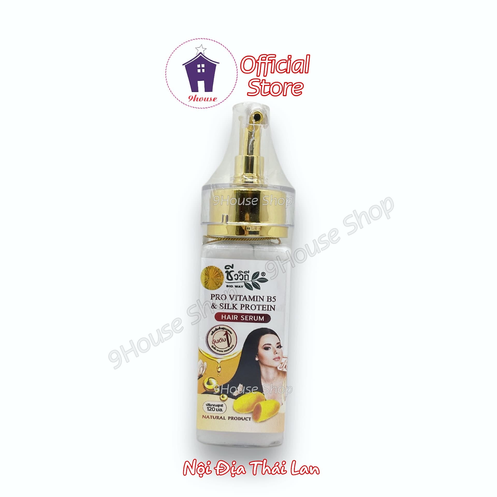 01 serum dưỡng phục hồi tóc bio way pro vitamin b5 & silk protein thái lan 120ml