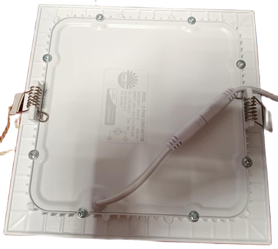 Đèn LED Panel vuông D PN04 160x160/12W siêu mỏng trắng, vàng Rạng Đông