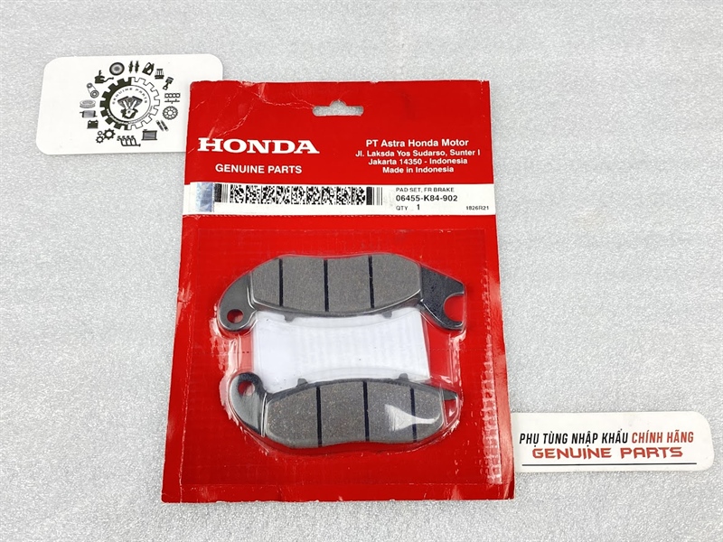 Bố thắng trước adv 150, pcx 150, pcx 160 bản cbs chính hãng honda indo - 06455krek02