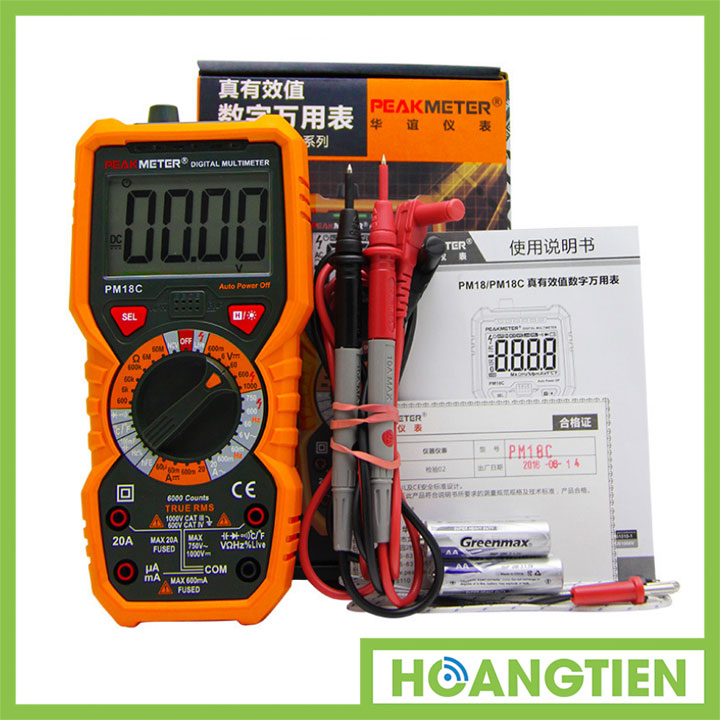 Đồng hồ đo điện đa năng PeakMeter PM18C