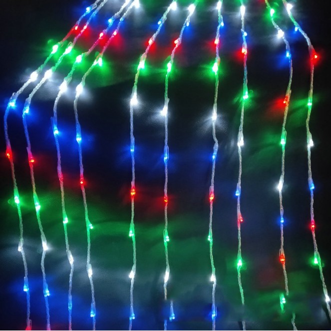 Đèn Rèm LED Hiệu Ứng Thác Đổ, Mưa Rơi