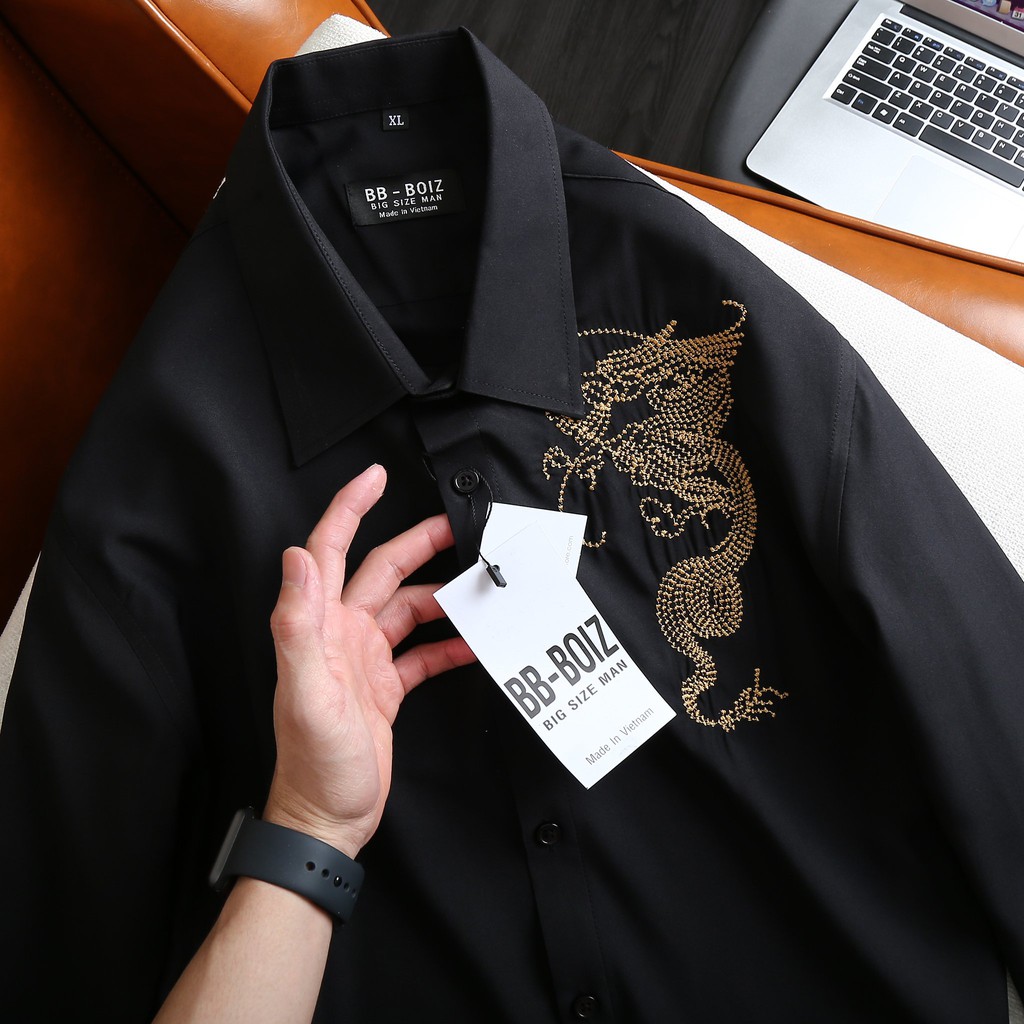 [bigsize - Sale !!!] ÁO SƠ MI NAM tay dài BIGSIZE họa tiết