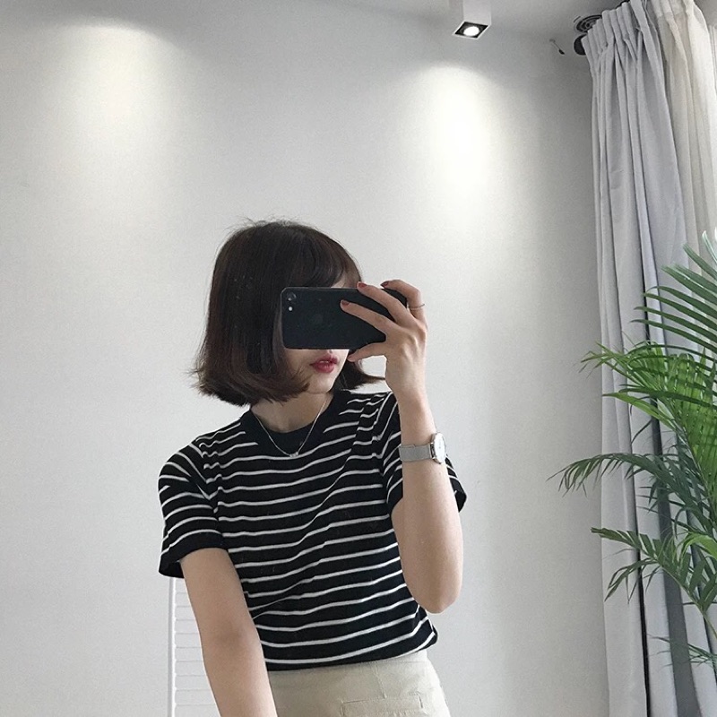 Áo thun nữ kẻ sọc style Hàn quốc xịn