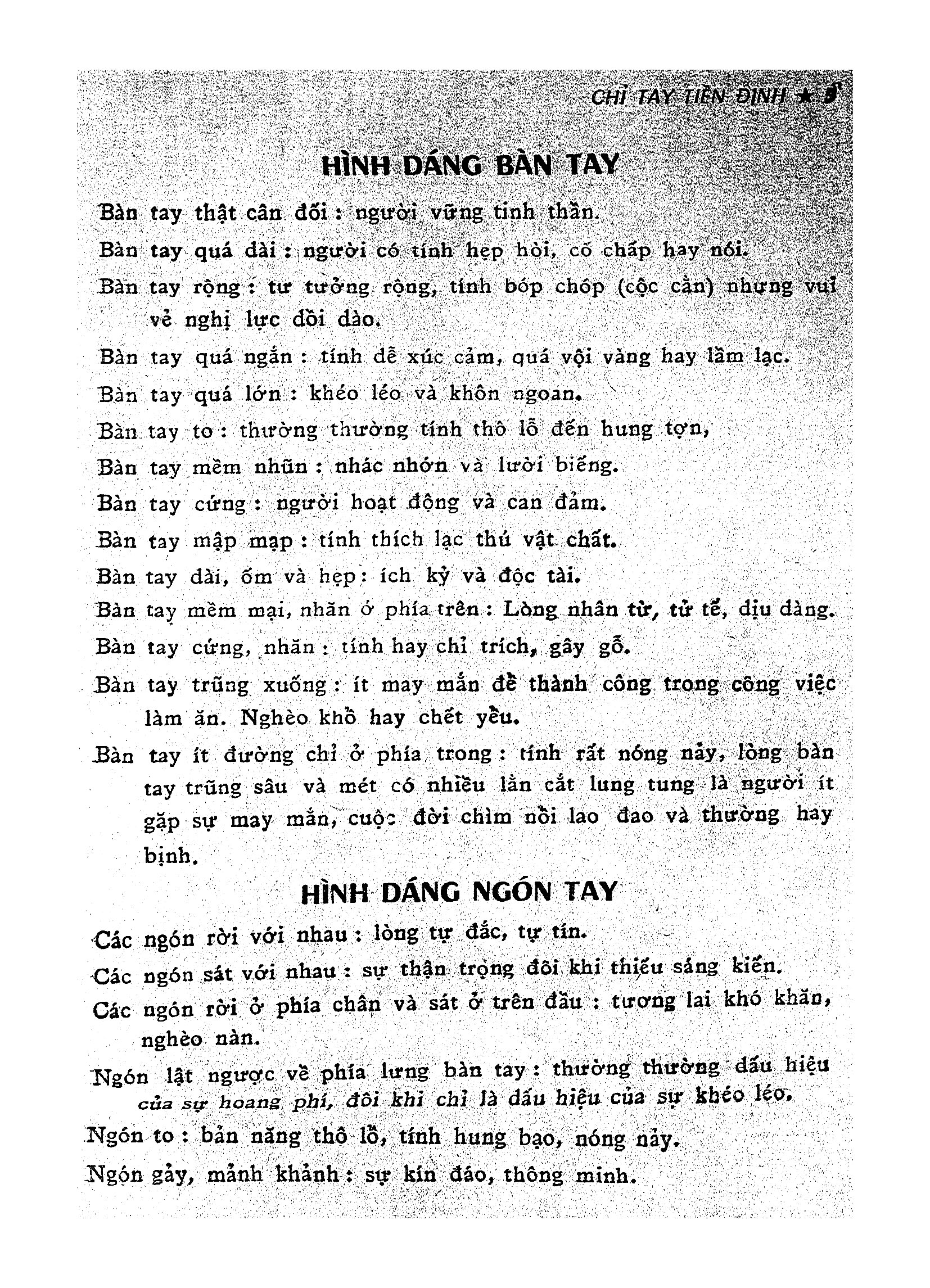 Sách Chỉ Tay Tiền Định