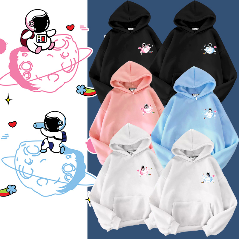 [Hoàn Tiền 15%] Áo Hoodie UNISEX in logo đôi
