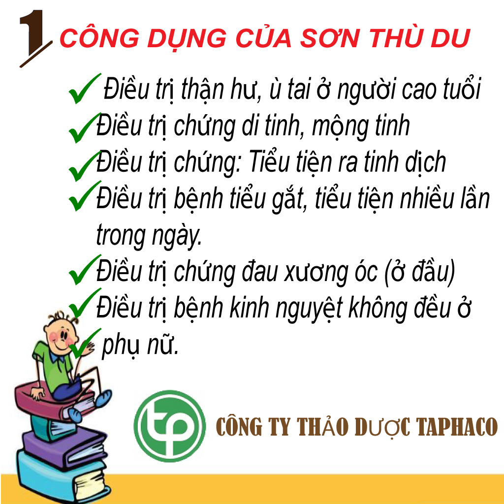 Sơn thù du khô 500g - tấn phát