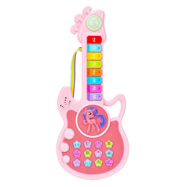 [Quà tặng Enfa] Đàn Guitar dùng pin cho bé (giao màu ngẫu nhiên)