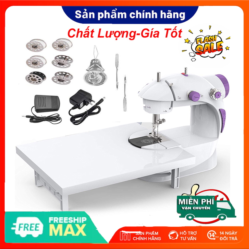 Máy may mini , máy may gia đình -Máy may mini có vắt sổ -  Máy may mini cầm tay ES202 - Hàng CAO CẤP Mẫu 1 - Bh uy tín 1 đổi 1 bởi