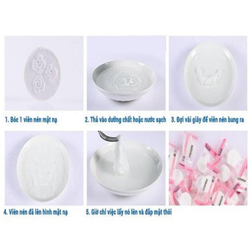 Combo 10 Viên Mặt Nạ Viên Giấy Nén Miniso