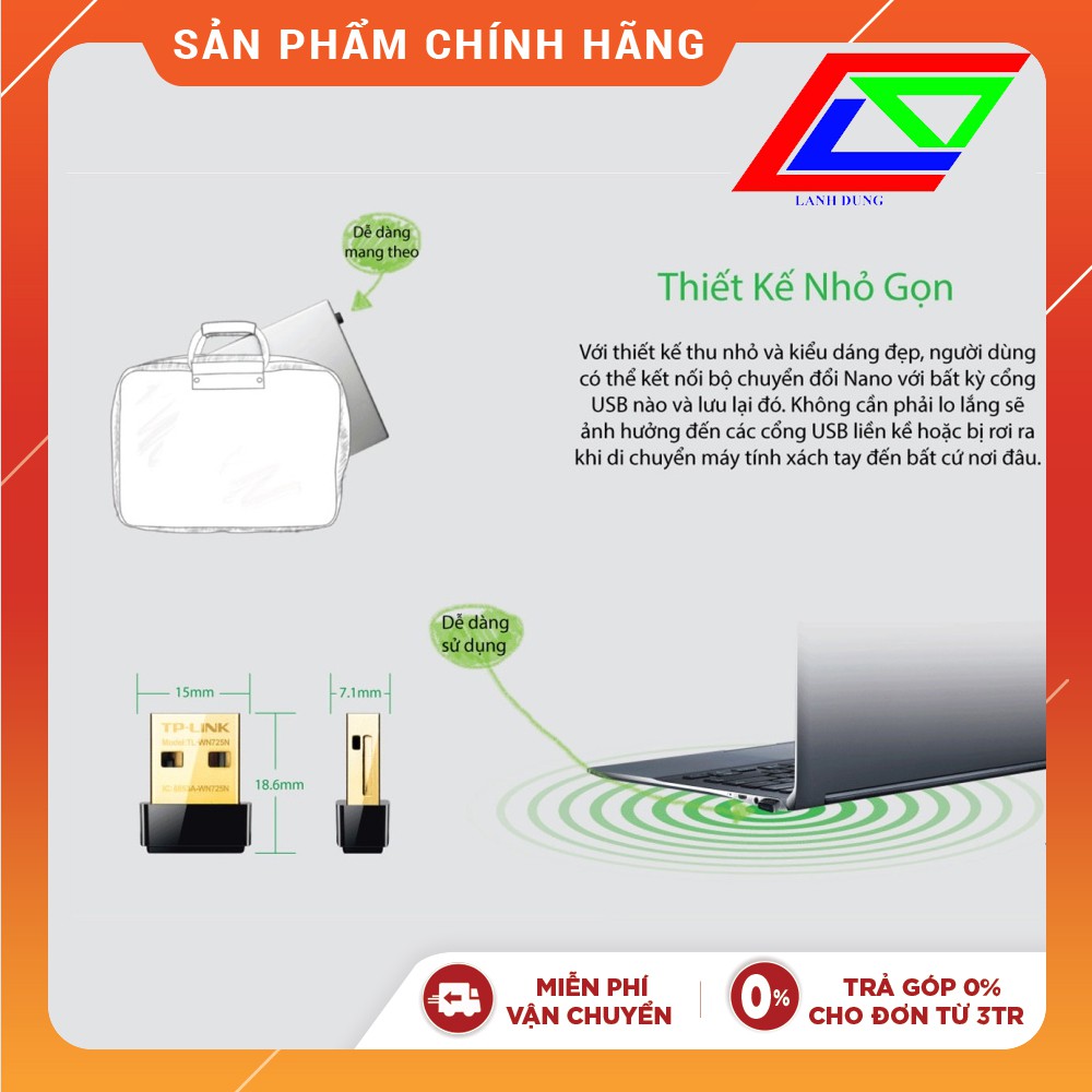 USB thu wifi Tplink TL-WN 725N