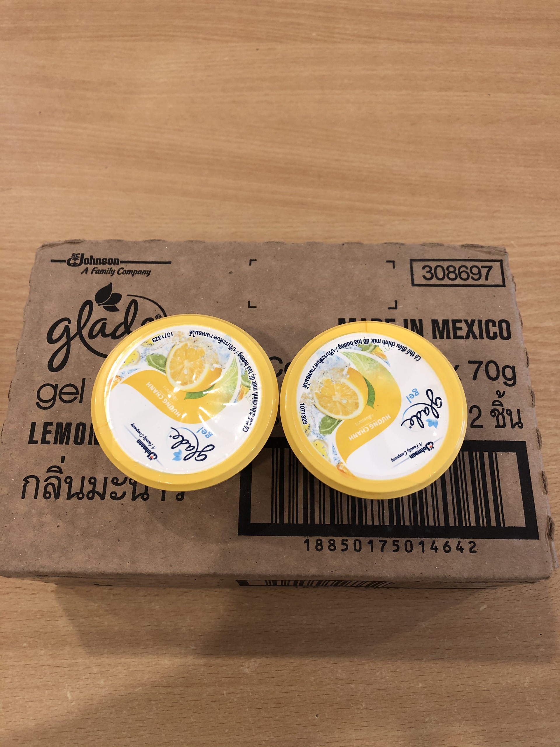 [XẢ DATE ] - Sáp Thơm mini GLADE THÁI LAN 70g ( lài - cỏ hoa - hương chanh ).