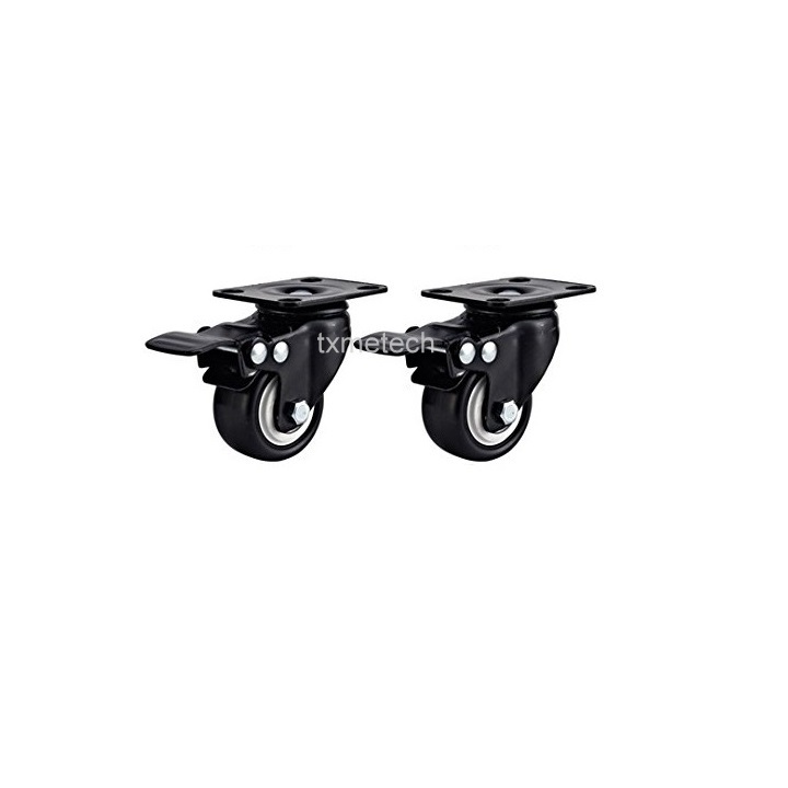 Bộ 4 bánh xe loa kéo (2 bánh xoay, 2 bánh xoay có phanh)