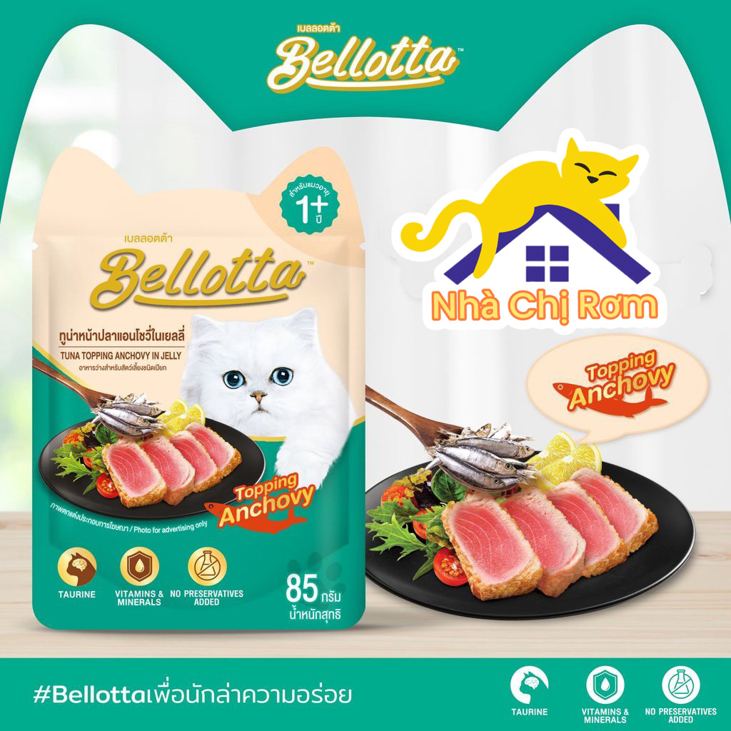 Pate Bellotta cho mèo gói 85g