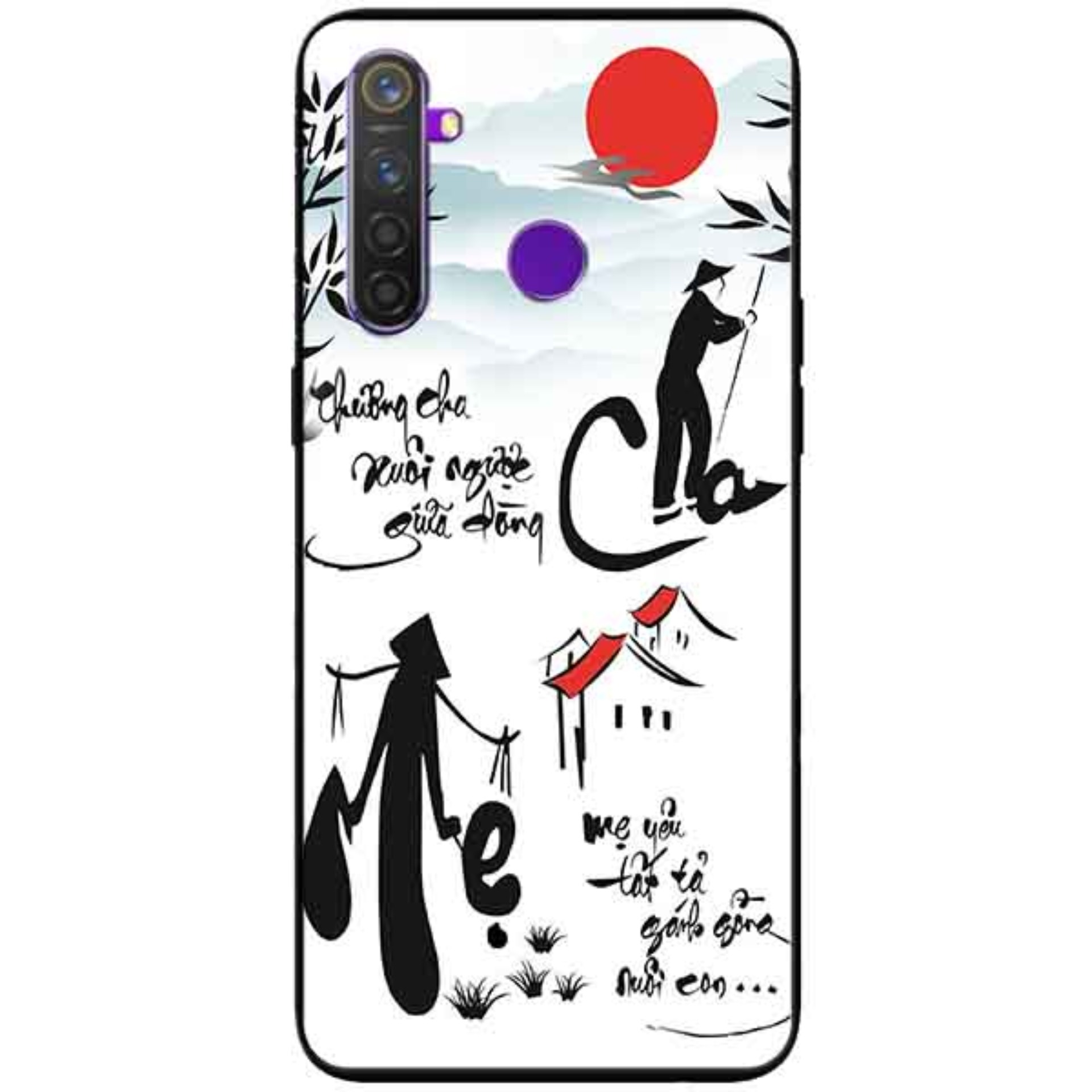 [HCM]Ốp lưng in cho Realme 5 Pro Realme Q Mẫu Thương Cha Mẹ
