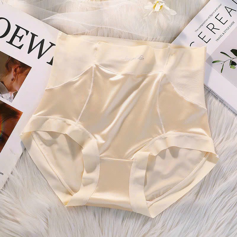 COMBO 3 VÀ 5 Quần lót nữ lụa satin cạp cao gen bụng,nâng mông thấm hút tốt kháng khuẩn,co giãn 4 chiều,Quần chip lụa không lộ viền