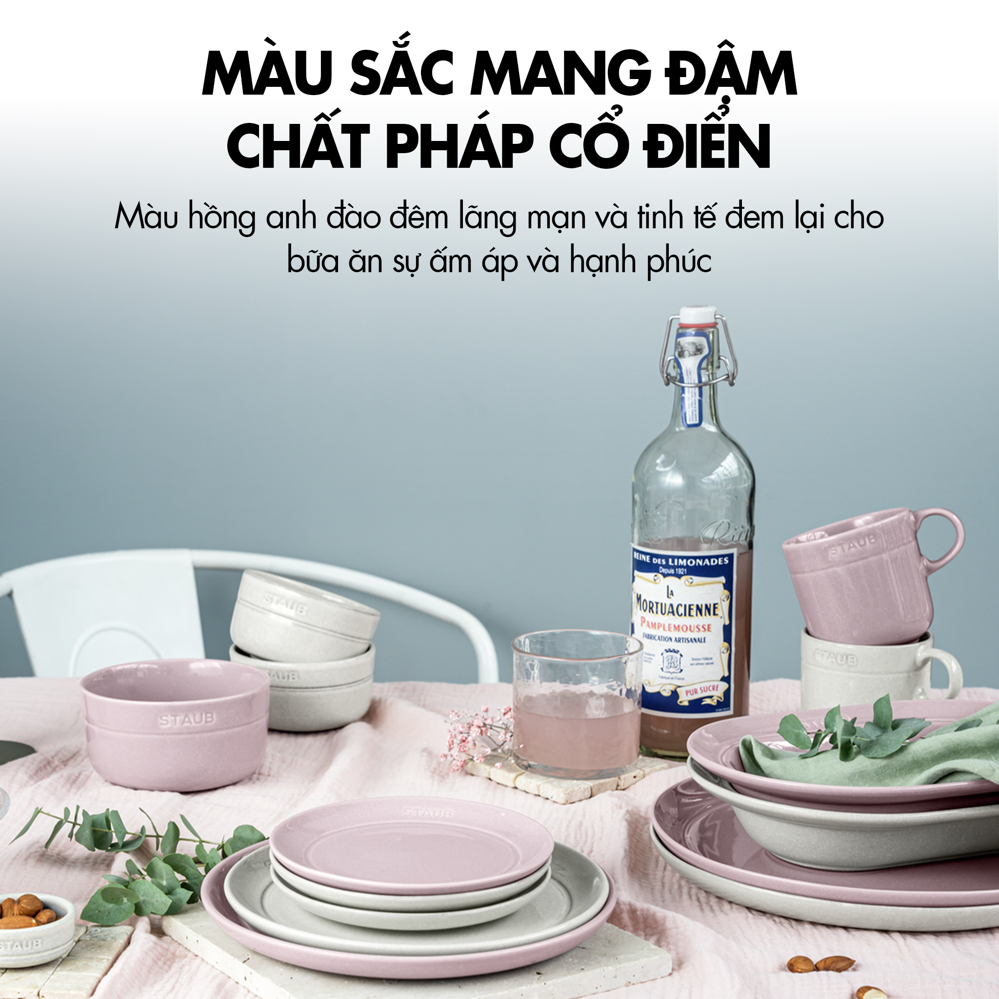 Bộ Chén, Đĩa, Cốc Gốm Sứ STAUB Cherry Blossom - Nhiều Size/Loại