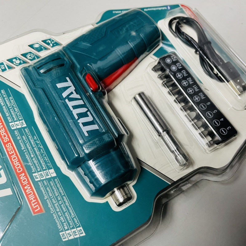 [Ảnh thật] [Chính hãng] Máy siết vít dùng pin 4V TOTAL TSDLI0402