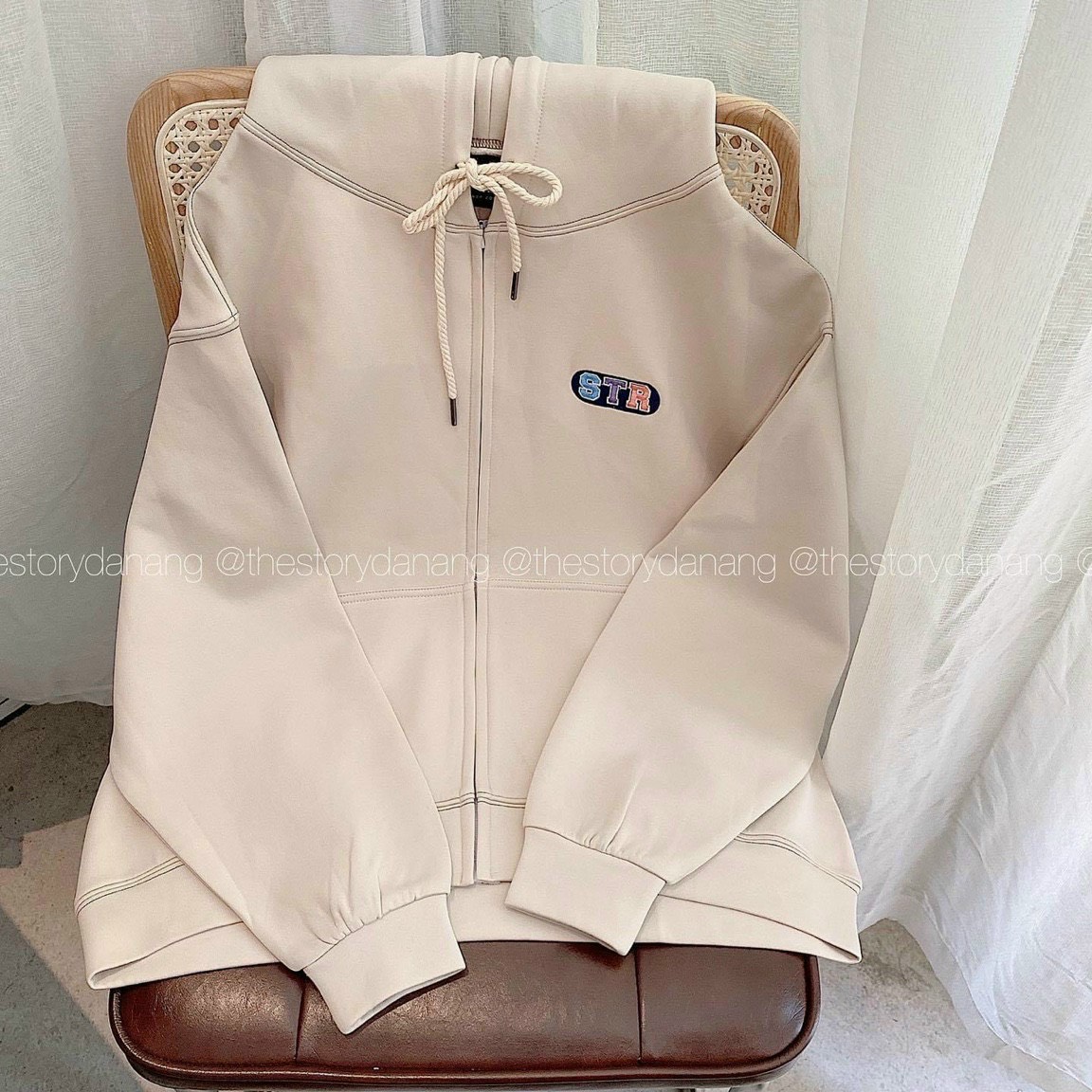 Áo khoác hoodie tay phồng str hoodie form rộn-tp34