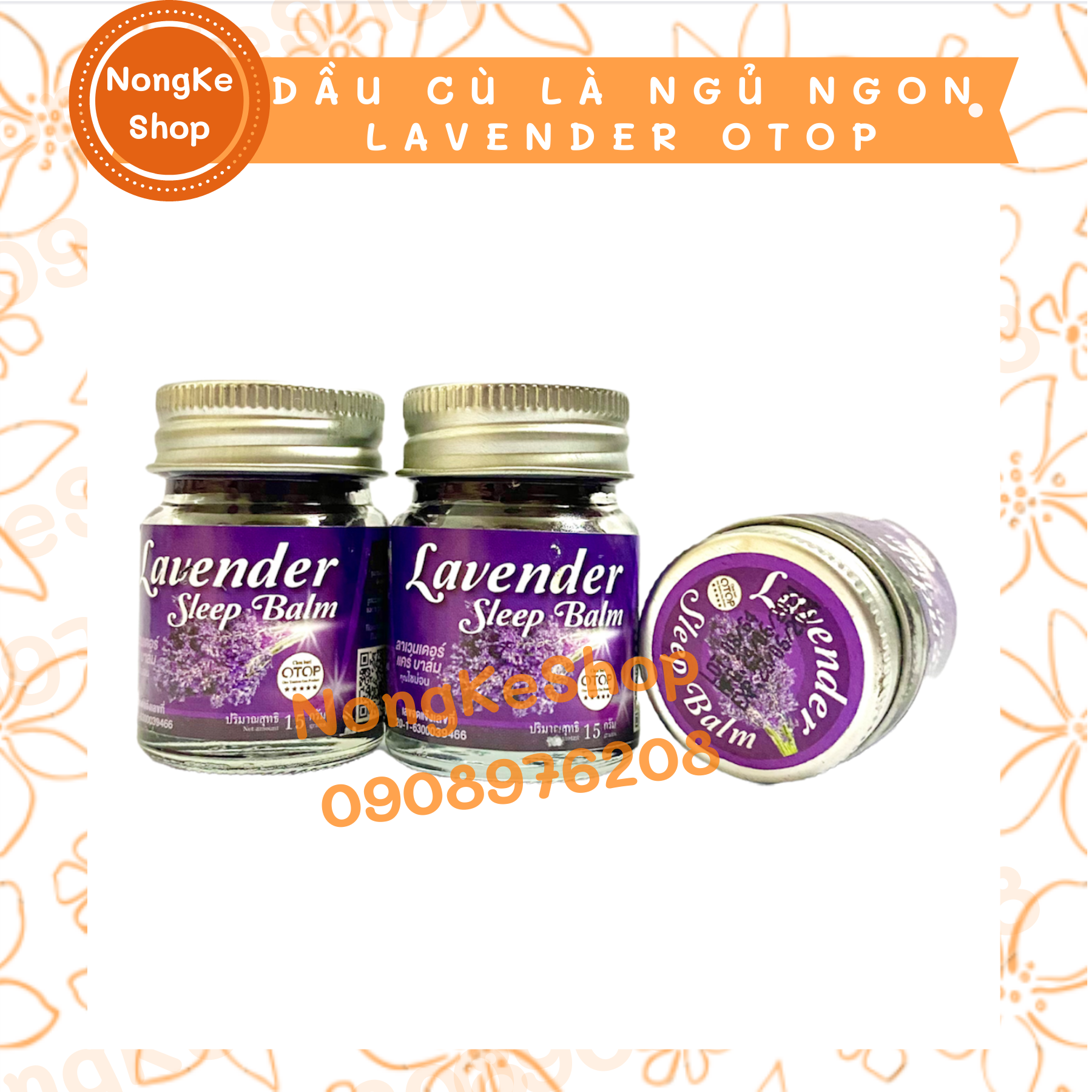 Dầu cù là lavender otop thái lan