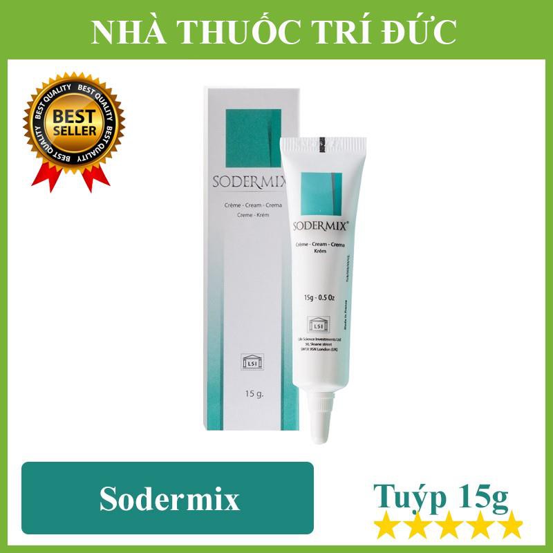 Sodermix Cream 15g - Dùng cho sẹo lồi, sẹo phì đại, chàm Sodemix