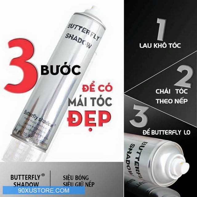 Gôm xịt tóc giữ nếp butterfly shadow - Galistore
