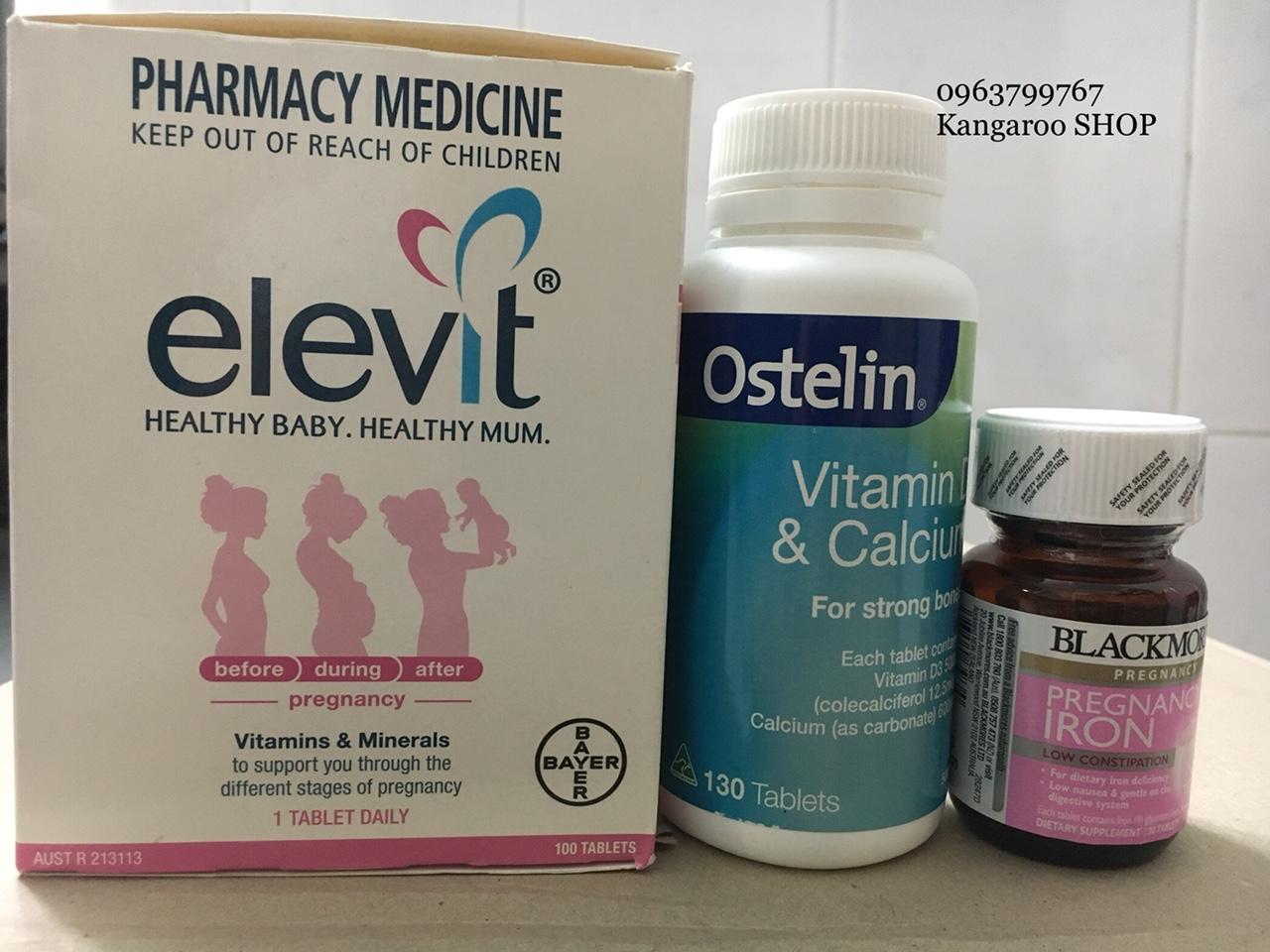 [HCM]Vitamin dành cho bà bầu Elevit 100 viên ÚC