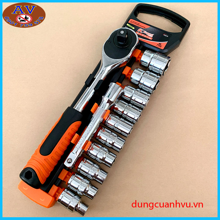 Bộ xiết mở ốc tự động kapusi 12 chi tiết nhật
