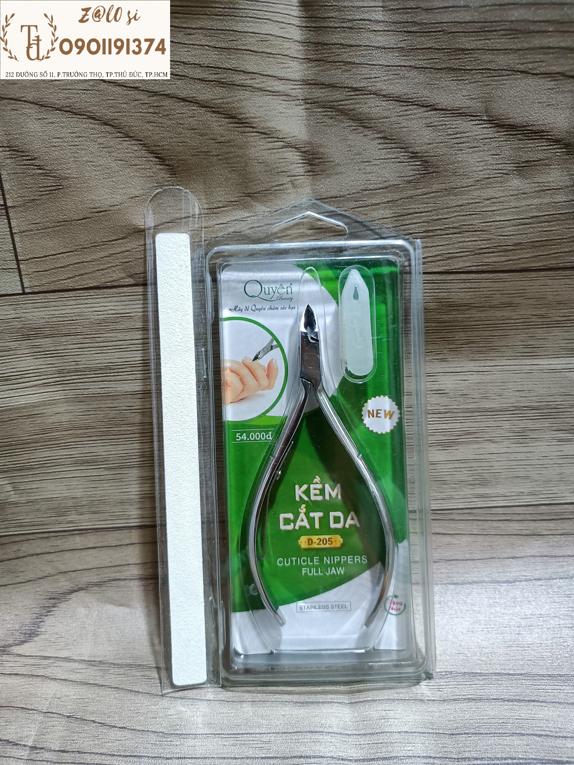 Kềm cắt da màu bạc quyên d 205