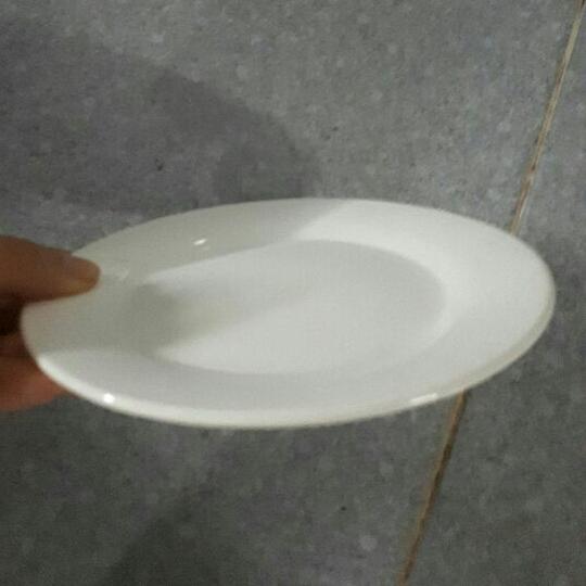 Set 5 dĩa sứ cạn trắng 15cm