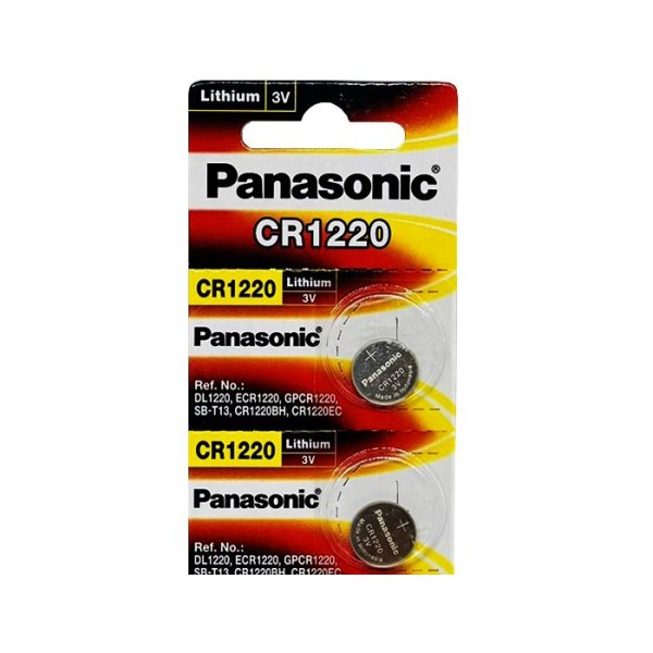 2 viên Pin CR1220 Panasonic lithium 3V chính hãng