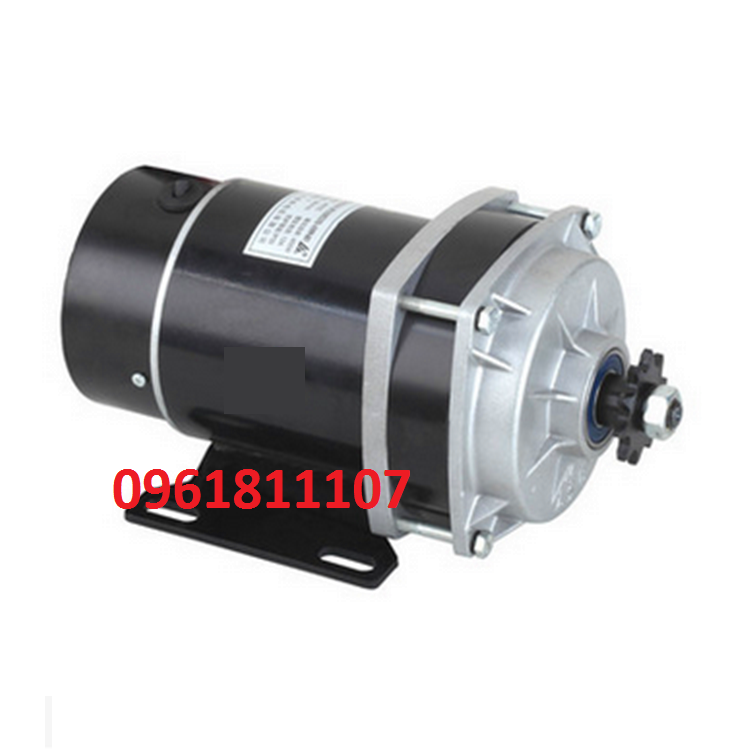 Motor giảm tốc 24V 650W có chổi than, động cơ giảm tốc 24V 650W, mô tơ giảm tốc 24V làm tời