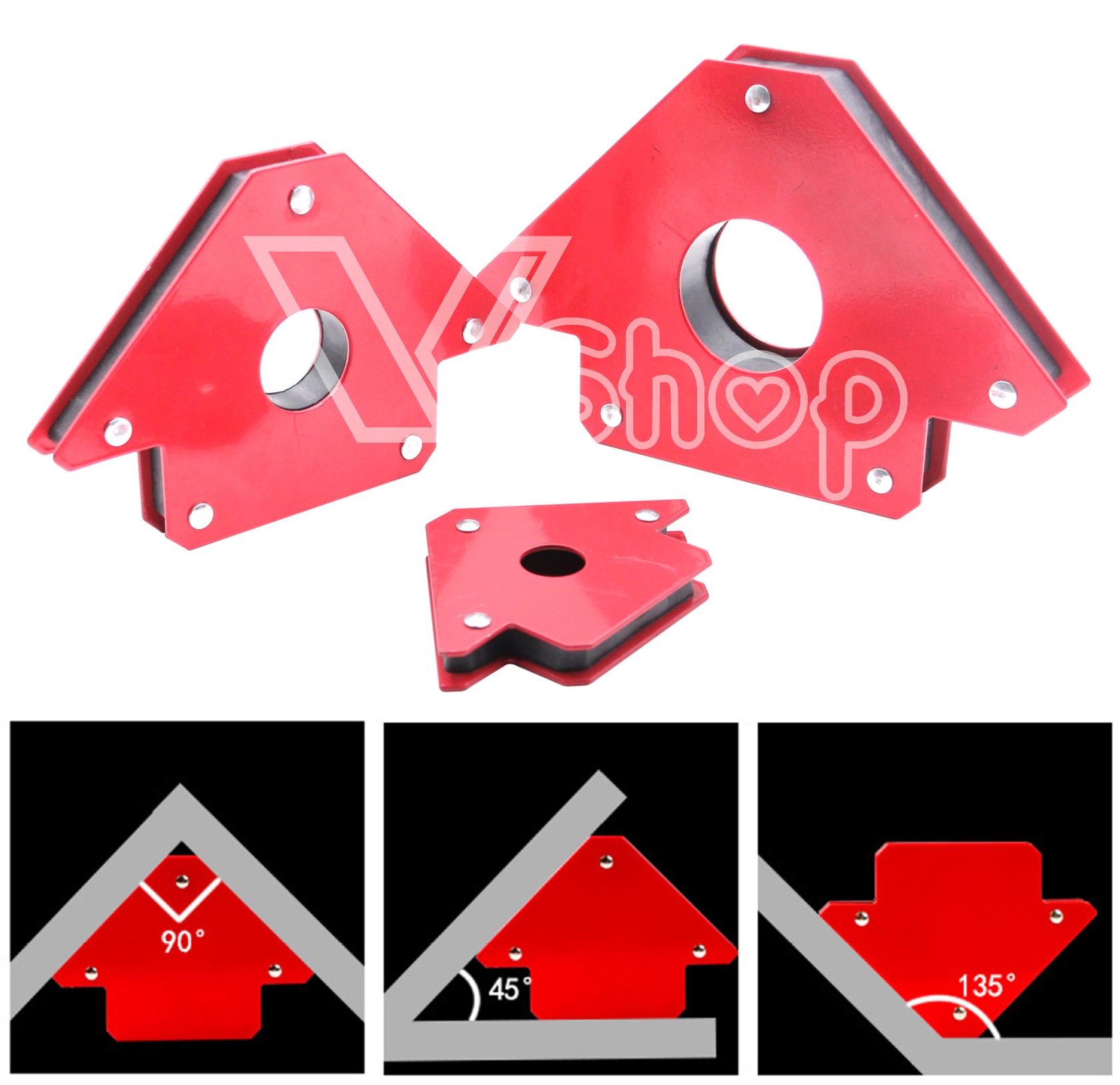 Nam châm định vị, hàn khung sắt loại trung 155mm