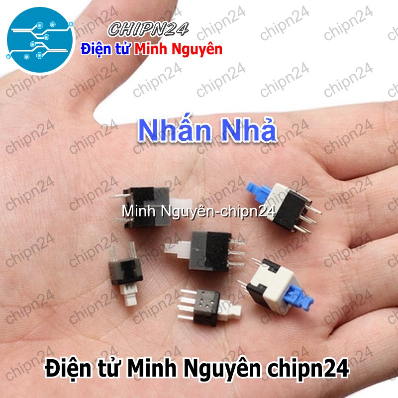 (F84) Nút nhấn 6 chân Nhấn Nhả (5.8x5.8mm/7x7mm/8x8mm/8.5x8.5mm) - [Chọn Loại] - HHH.00136