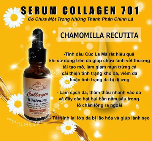 FREE SHIP MAX ][RẺ VÔ ĐỊCH] Serum dưỡng trắng da Collagen 701