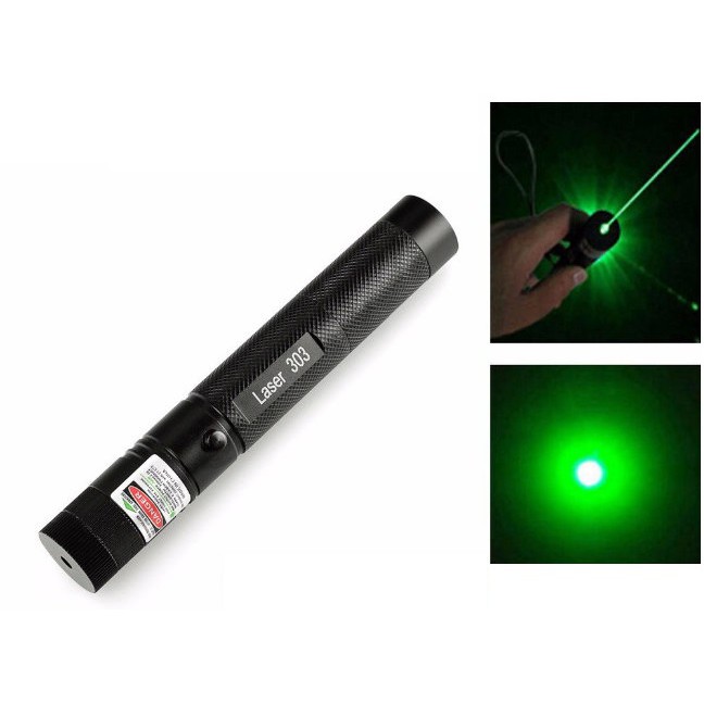 Đèn laser 303 (kèm hộp + pin + sạc)